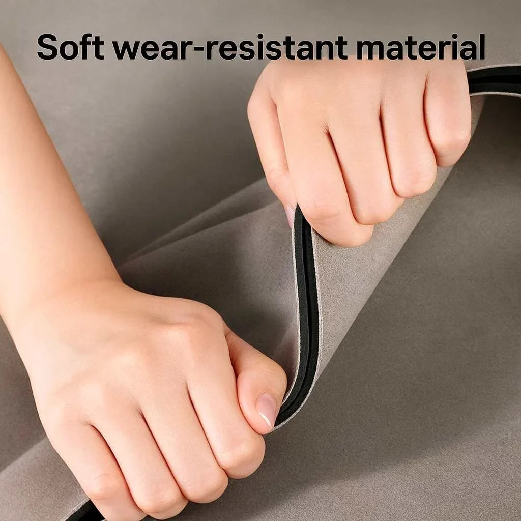 Grosyhub Grey Non-Slip Kitchen Rug Combo Water Absorbent with Rubber Backing, 120x40cm + 60x40cm