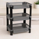 Grosyhub 3 Layer Foldable Storage Cart for Home & Kitchen