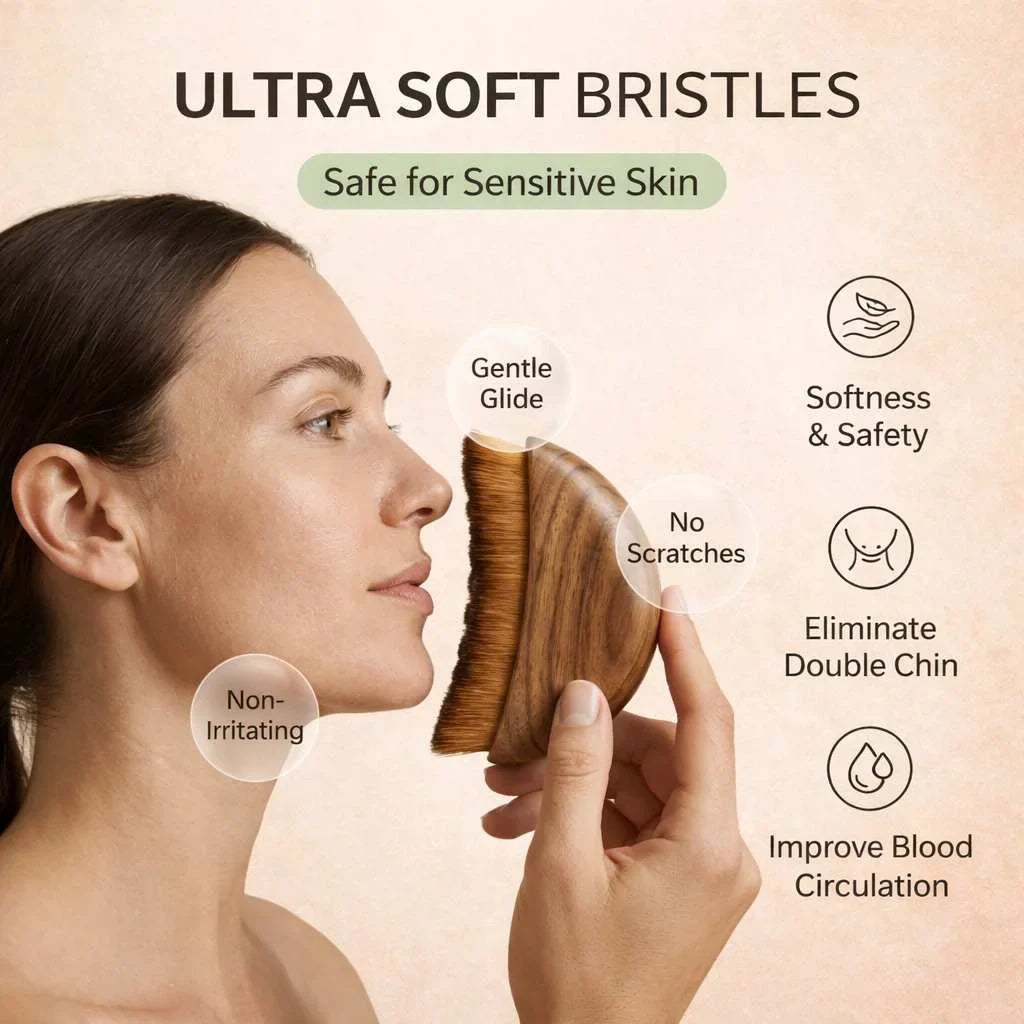Grosyhub GlowLift Face Sculptor Brush - Skin Tightening, Face Lifting & Instant Glow Massage Tool
