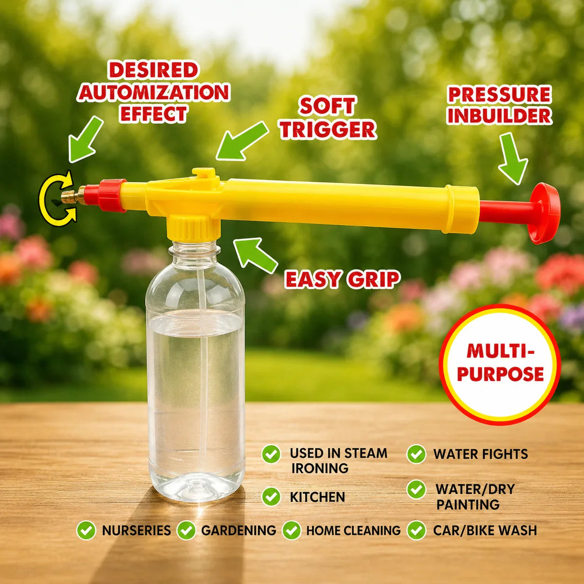 Grosyhub  Portable Pressure Sprayer For Every Home For Multi Uses