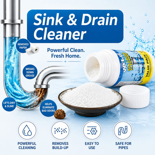 (Buy 1 Get 1 Free) Powerful Sink and Drain Cleaning Powder | 200gm Each Pack