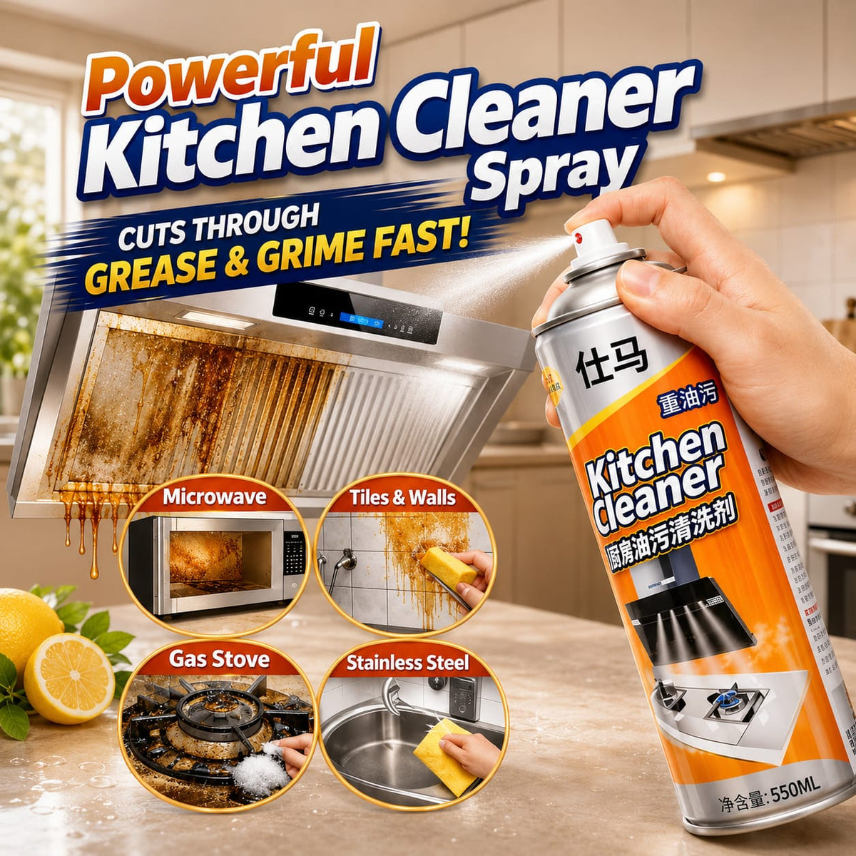 Abrasive Surface Cleaner Cream ( 500ml )