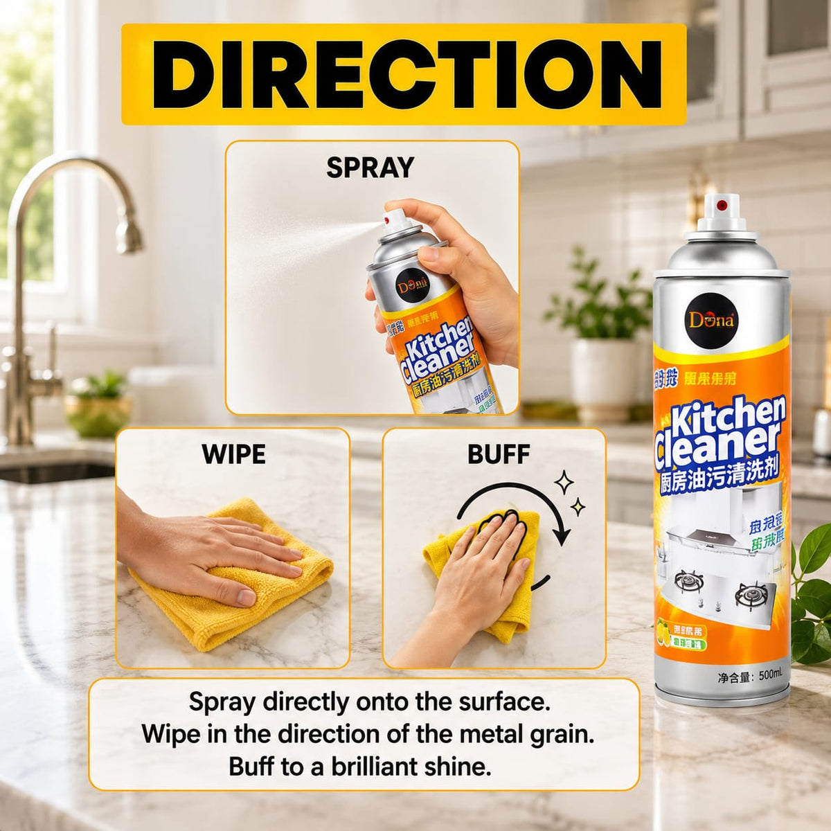 Abrasive Surface Cleaner Cream ( 500ml )
