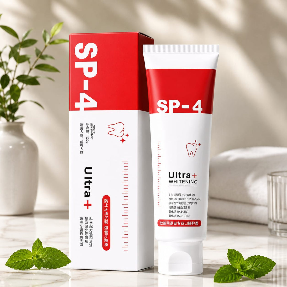 SP-4 Probiotic Brightening and cleaning toothpaste ( 120gm )