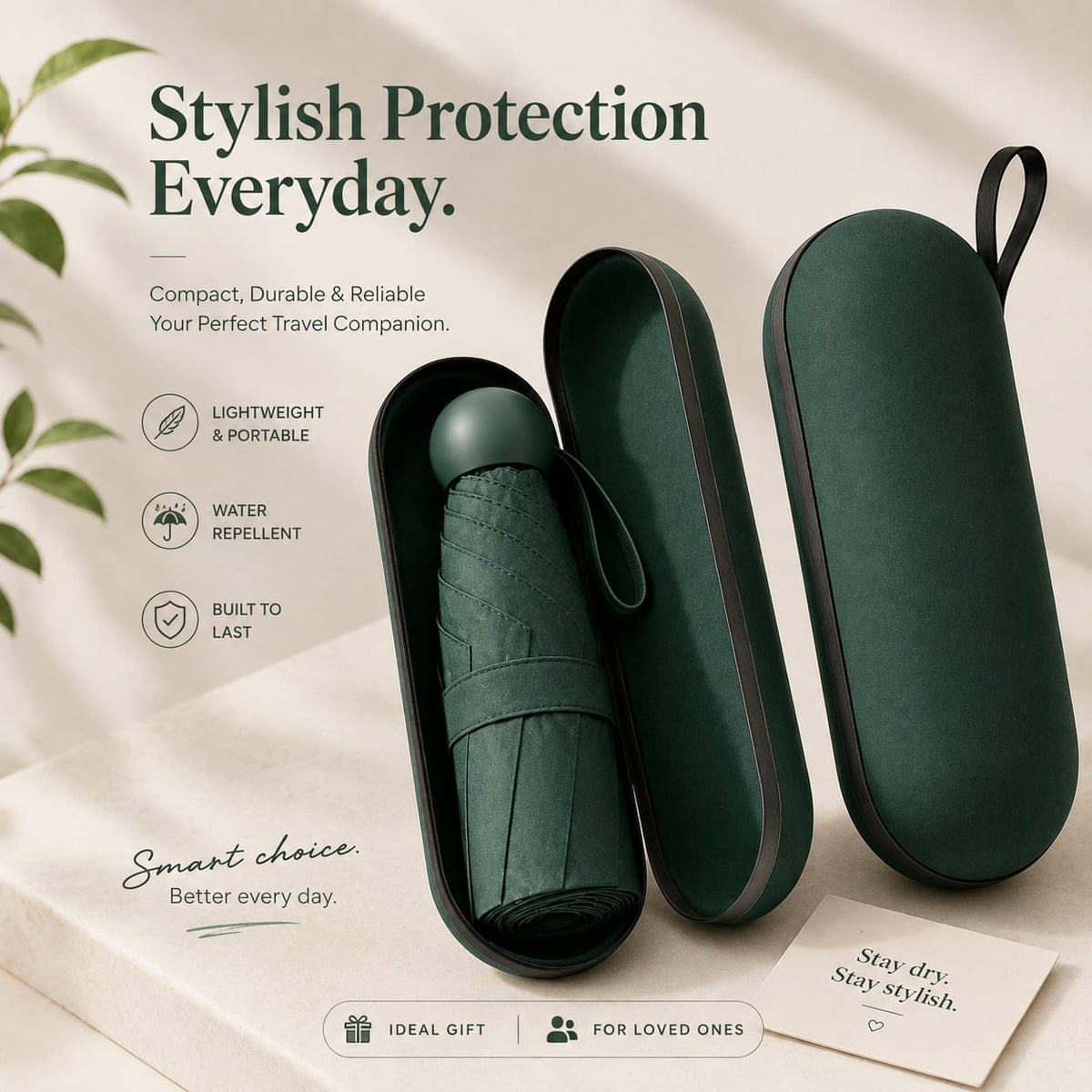 UV & Sun Protection Rain Mini Compact Umbrella