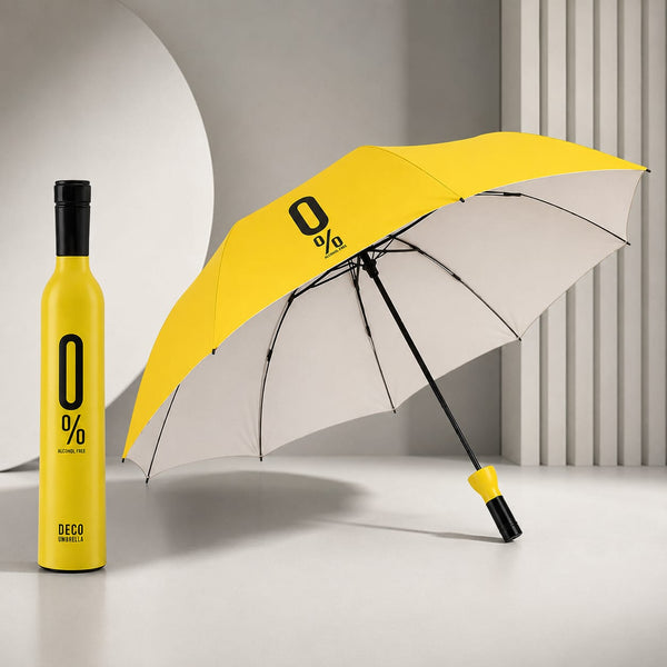 Wine Bottle Umbrella – Windproof & Durable