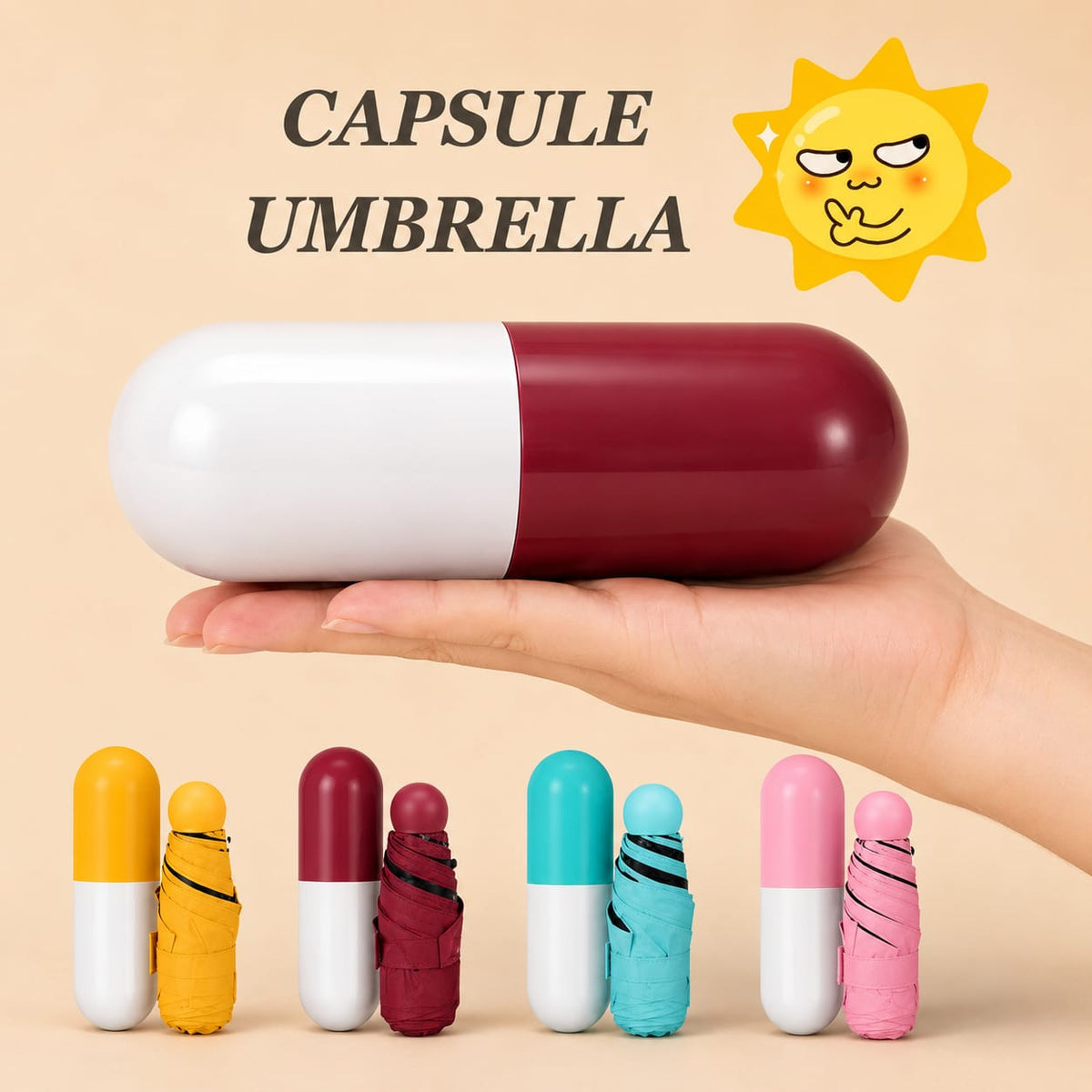 Compact Capsule Mini Umbrella