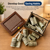 Wooden Money Saving Box Up To 1,00,000 (One Lakh)