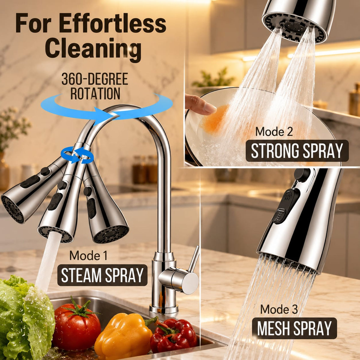 Flexible Tap Extender for Sink