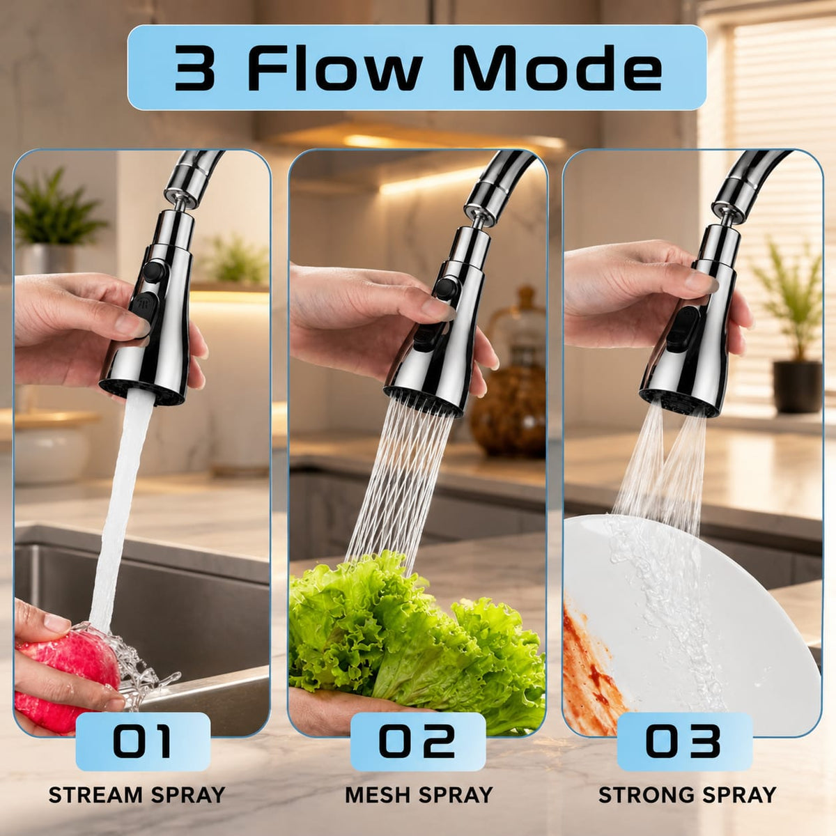 Flexible Tap Extender for Sink