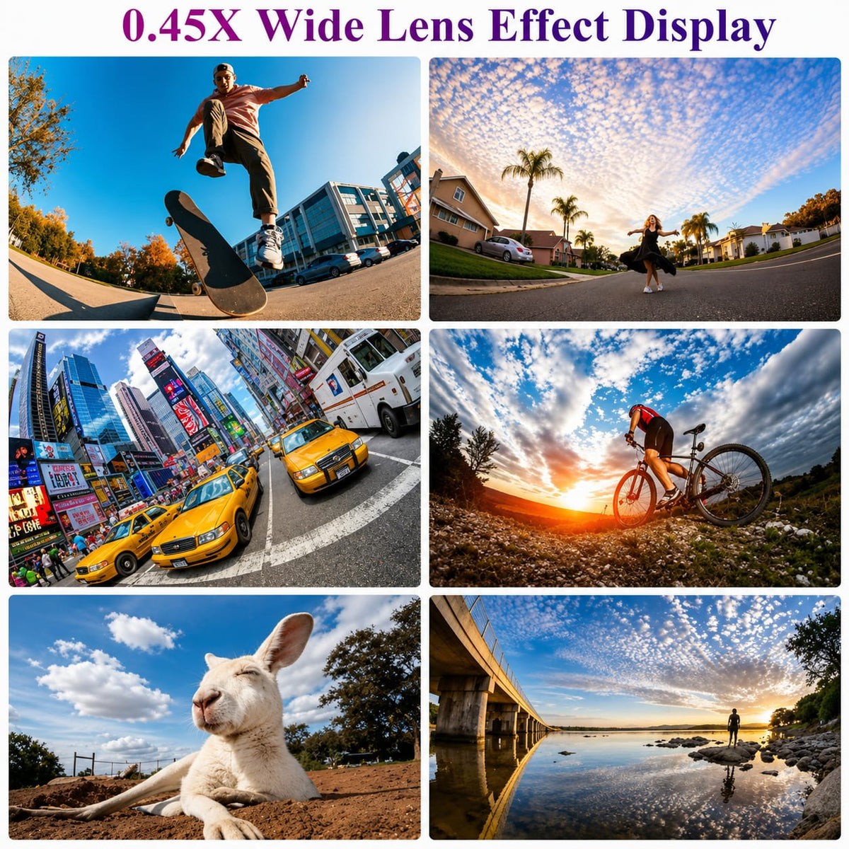 0.45X Wide Angle Lens 140°+ 15X Macro Lens for Mobile