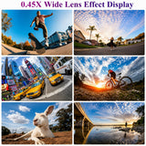 0.45X Wide Angle Lens 140°+ 15X Macro Lens for Mobile
