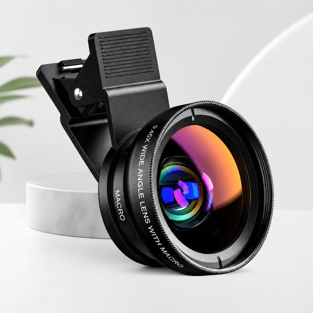 0.45X Wide Angle Lens 140°+ 15X Macro Lens for Mobile