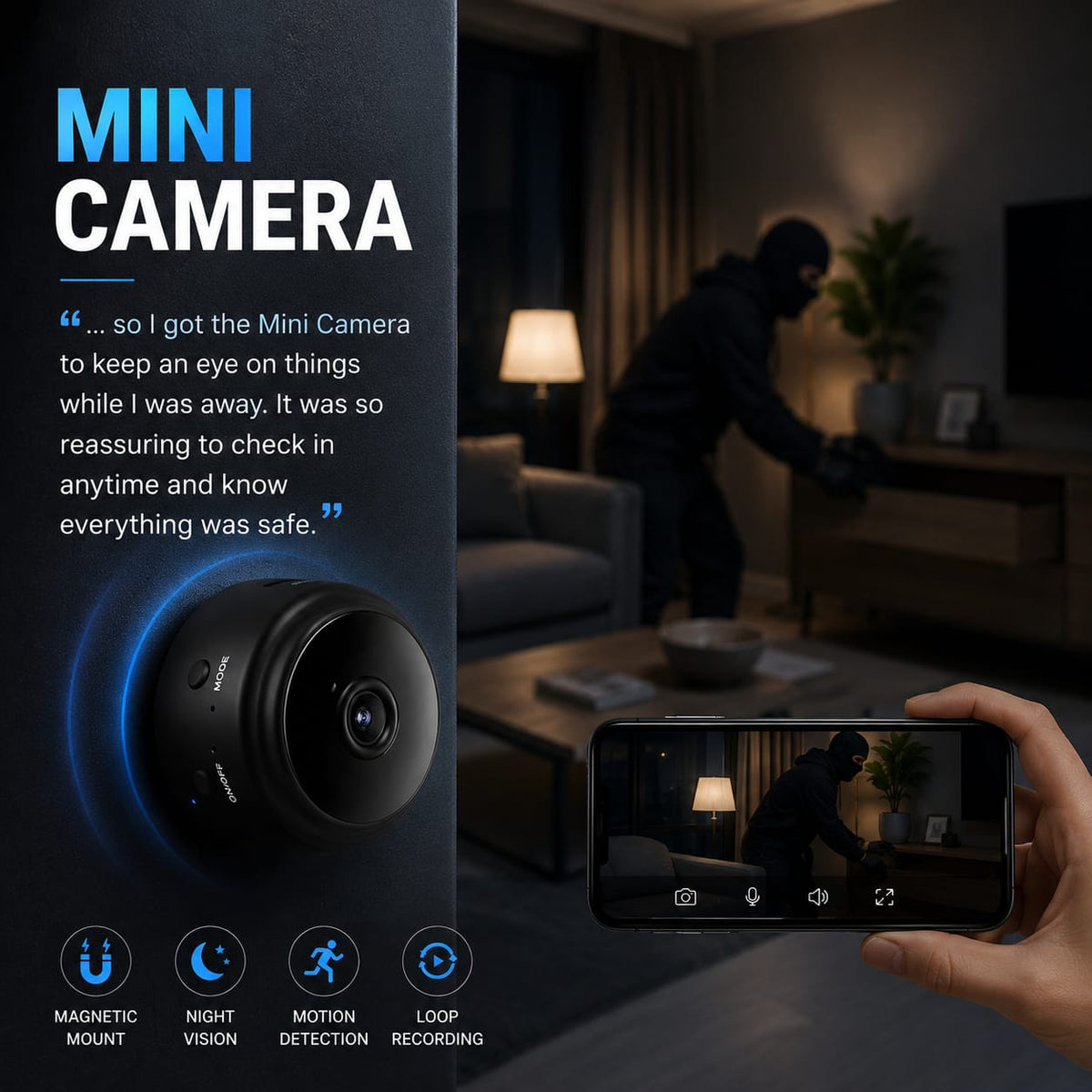 HD Magnetic Mini Camera