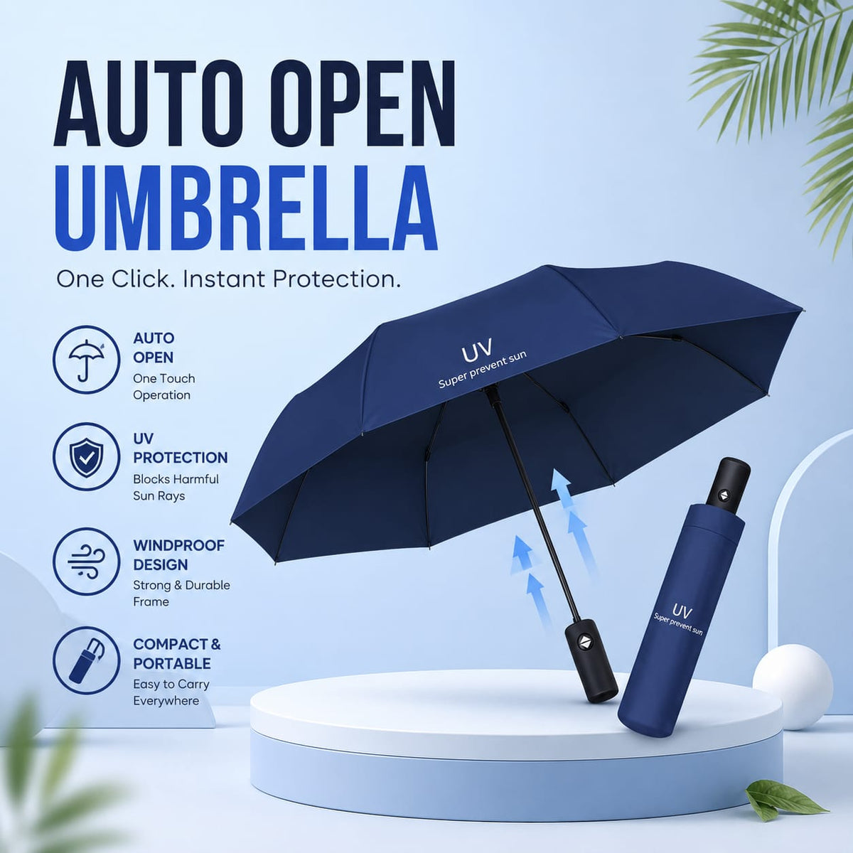 UV Protection Umbrella Auto Open/Close