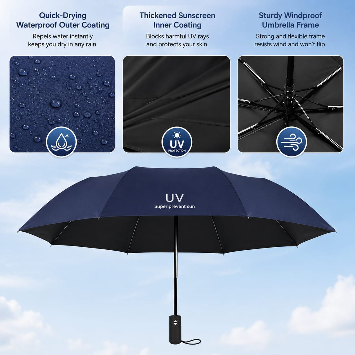 UV Protection Umbrella Auto Open/Close