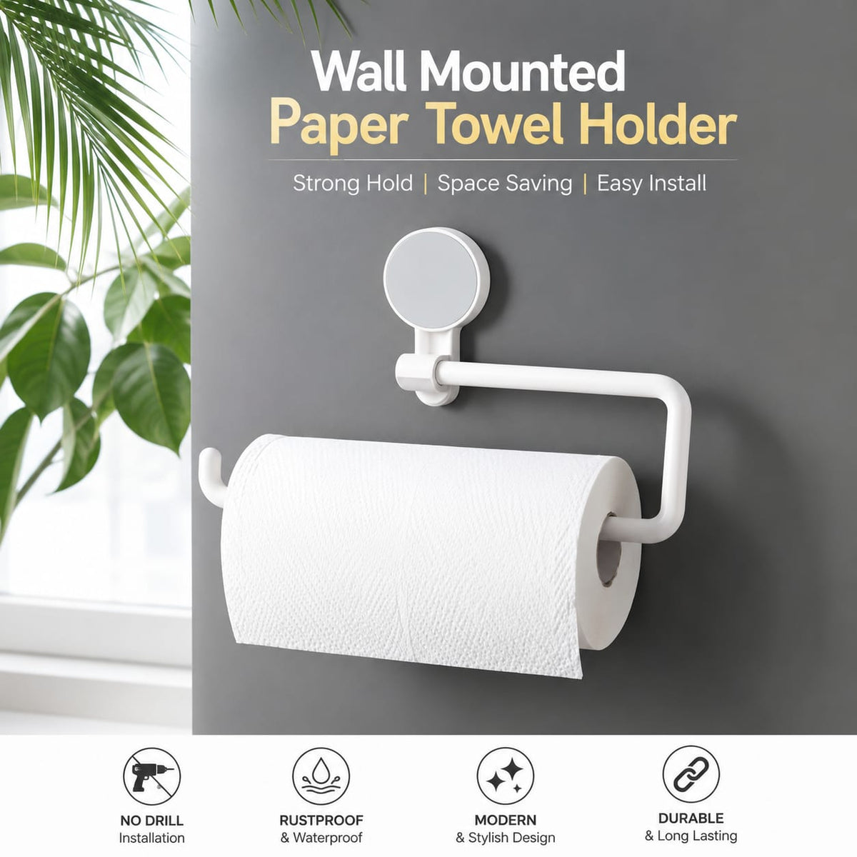 Wall Mounted Paper Towel Holder
