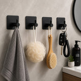Adhesive Hooks - Heavy Duty Wall Hangers for Bathroom Stainless Steel
