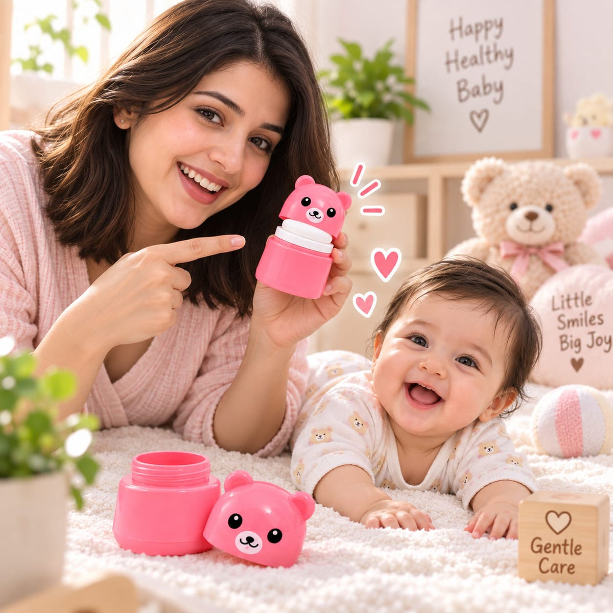 PuffiBud Baby Powder Puff – Soft & Gentle Powder Applicator