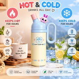 Cute Kawaii Water Bottle | Insulated Stainless Steel Sipper Bottle