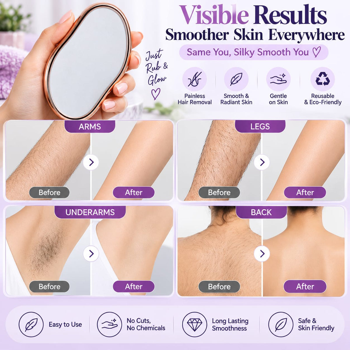 GlowSmooth Crystal Hair Remover