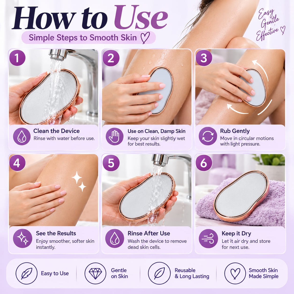 GlowSmooth Crystal Hair Remover