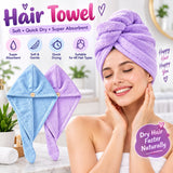 CuddleDry Hair Towel for Women 500 GSM (Multicolour)