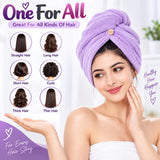 CuddleDry Hair Towel for Women 500 GSM (Multicolour)