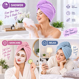CuddleDry Hair Towel for Women 500 GSM (Multicolour)