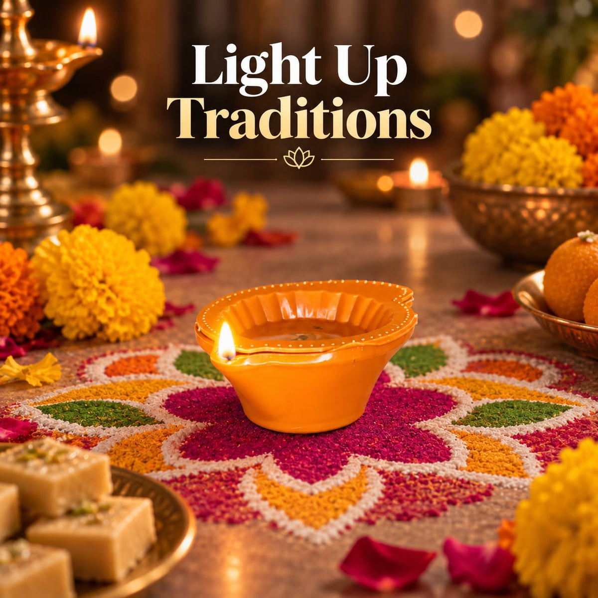 Water-Activated Light Diya(Set Of 6 Pcs)