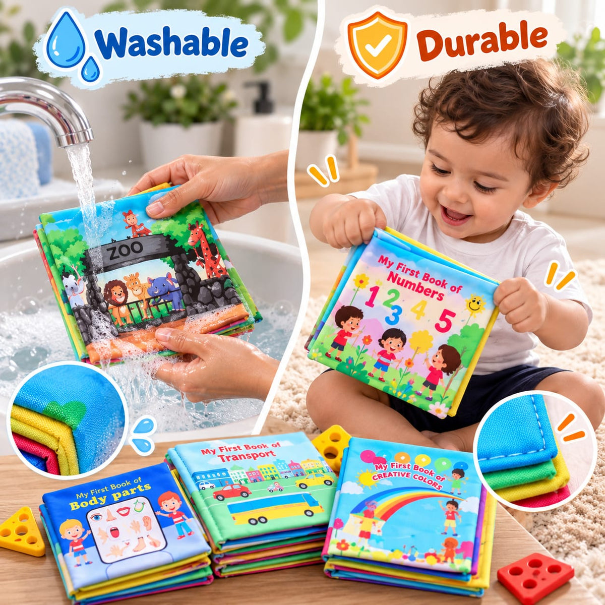Screen-Free Learning Toy | Cloth Books