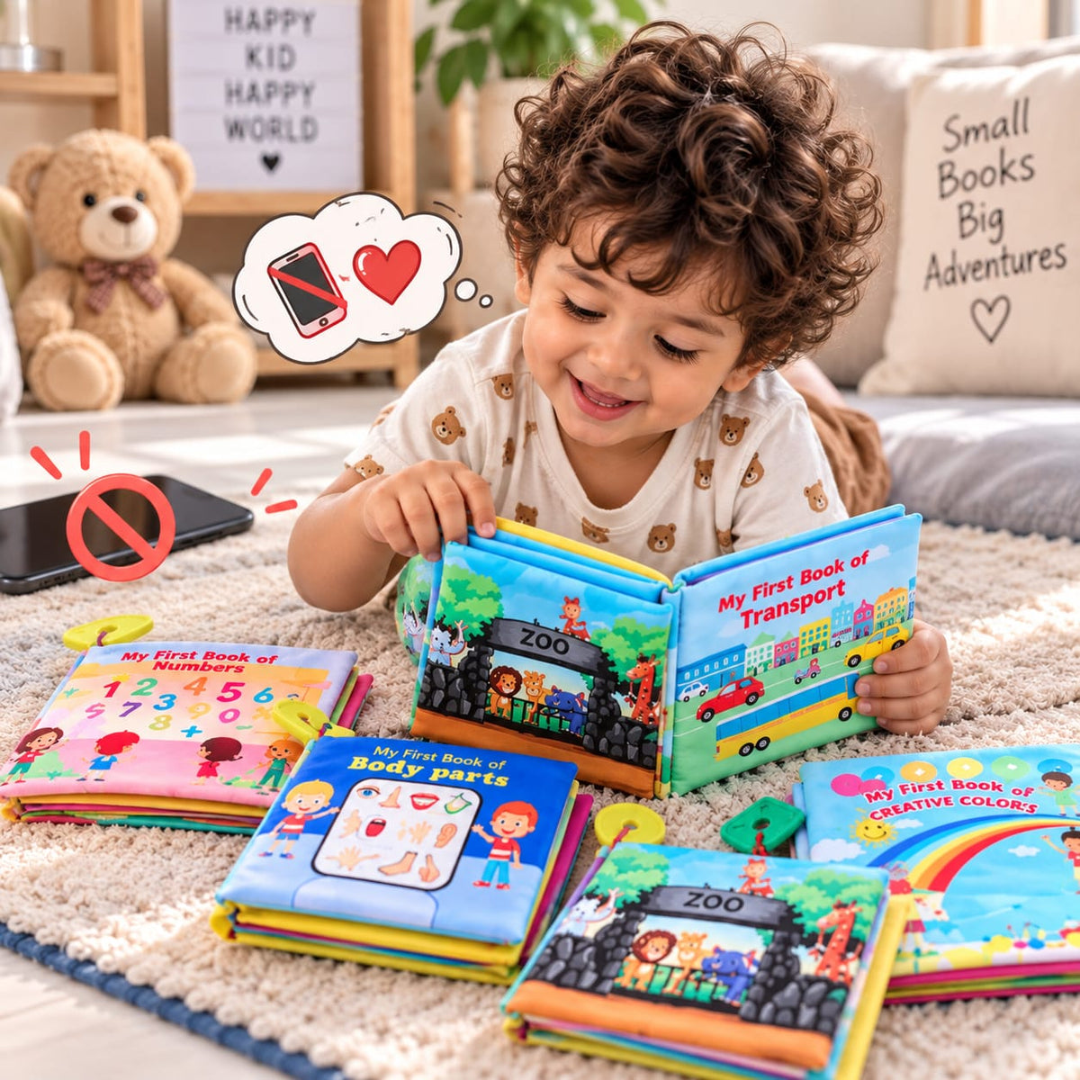 Screen-Free Learning Toy | Cloth Books