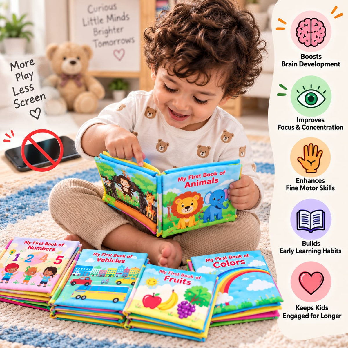 Screen-Free Learning Toy | Cloth Books