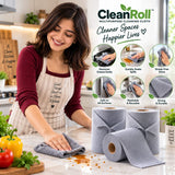 CleanRoll Tear-Off Microfiber Cleaning Cloth Roll