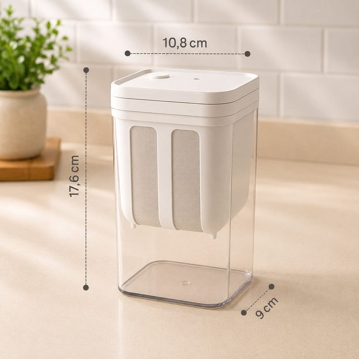 Grosyhub Multifunctional Yogurt Filter with FineYogurt Filter Mesh Strainer (1400 ml)