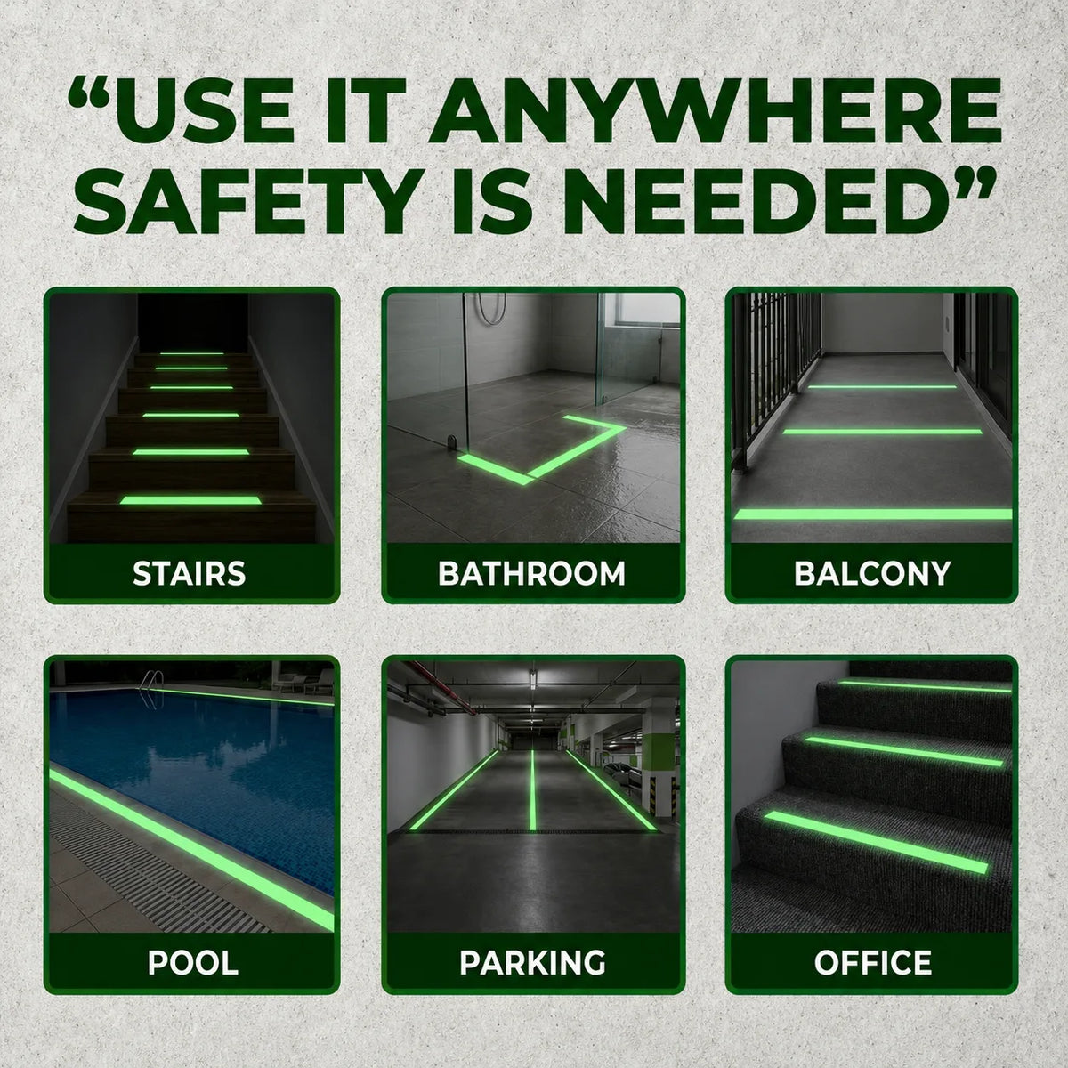 Anti Skid Tape Glow In The Dark [5m]