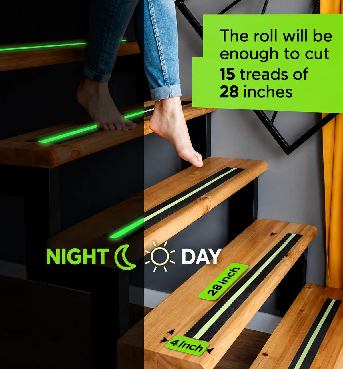 Anti Skid Tape Glow In The Dark [5m]