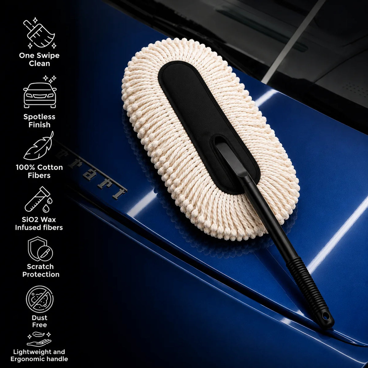 Grosyhub ZIP ZAP Car Duster (with Ceramic Wax infused fibres)