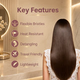 Premium Pink 3D Hair Brush for Styling, Detangling and Grooming for Men and Women