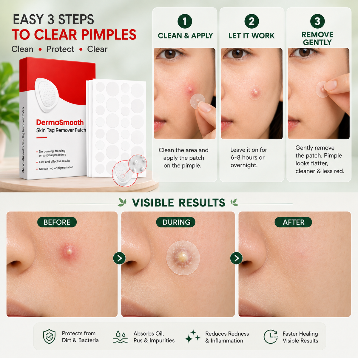 DermaSmooth Skin Tag Remover Patch