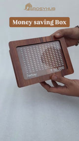Wooden Money Saving Box Up To 1,00,000 (One Lakh)