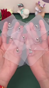 Screw Hooks for Hanging (Pack of 10) | Heavy Duty Adhesive Wall Hooks
