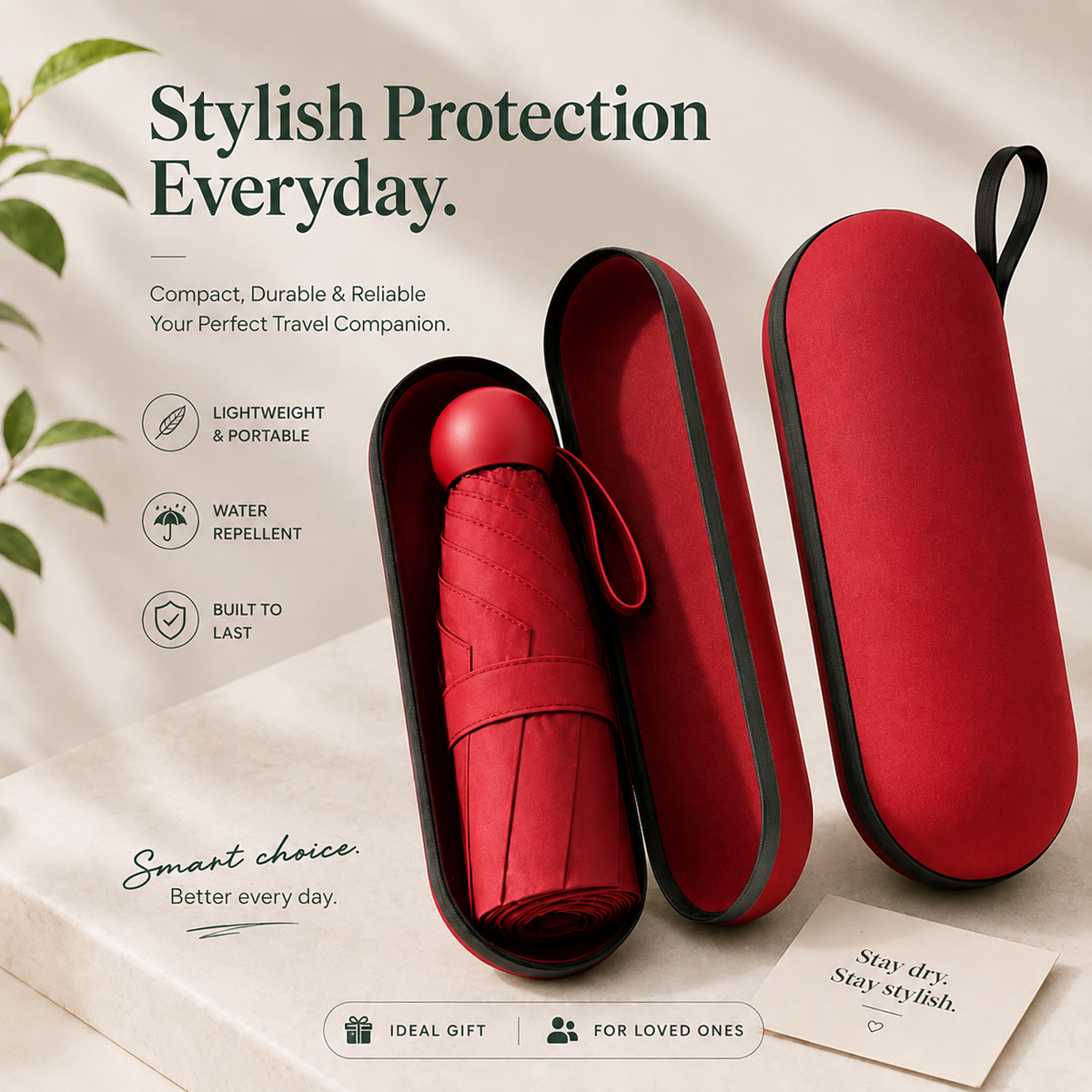 UV & Sun Protection Rain Mini Compact Umbrella
