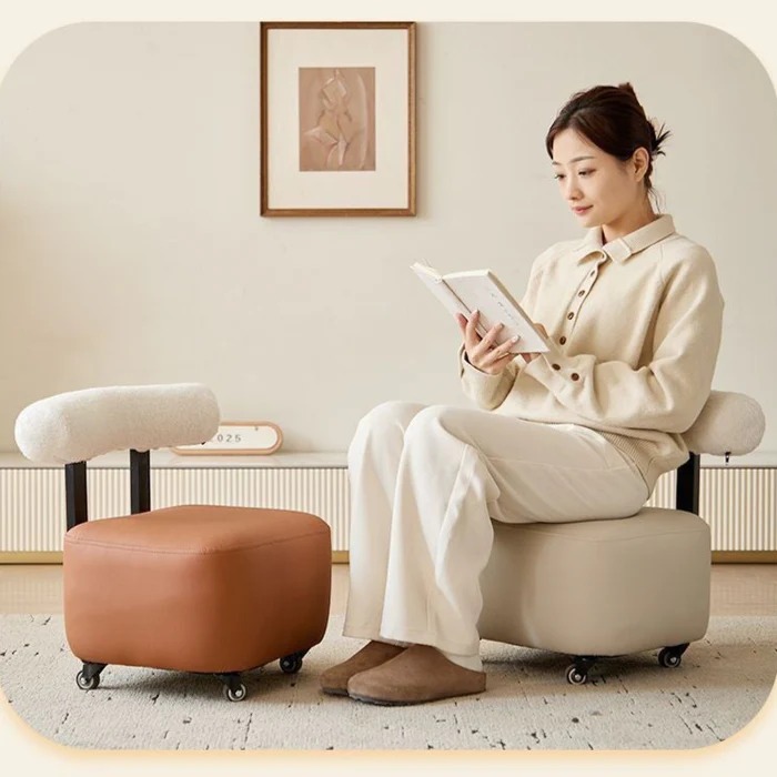 360 Degree Movable Contemporary Leisure Sofa Chair with Backrest