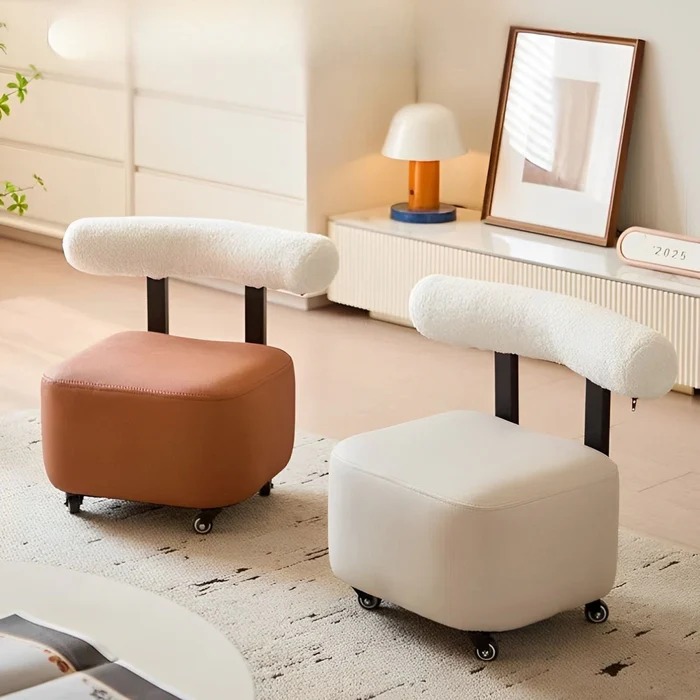 360 Degree Movable Contemporary Leisure Sofa Chair with Backrest