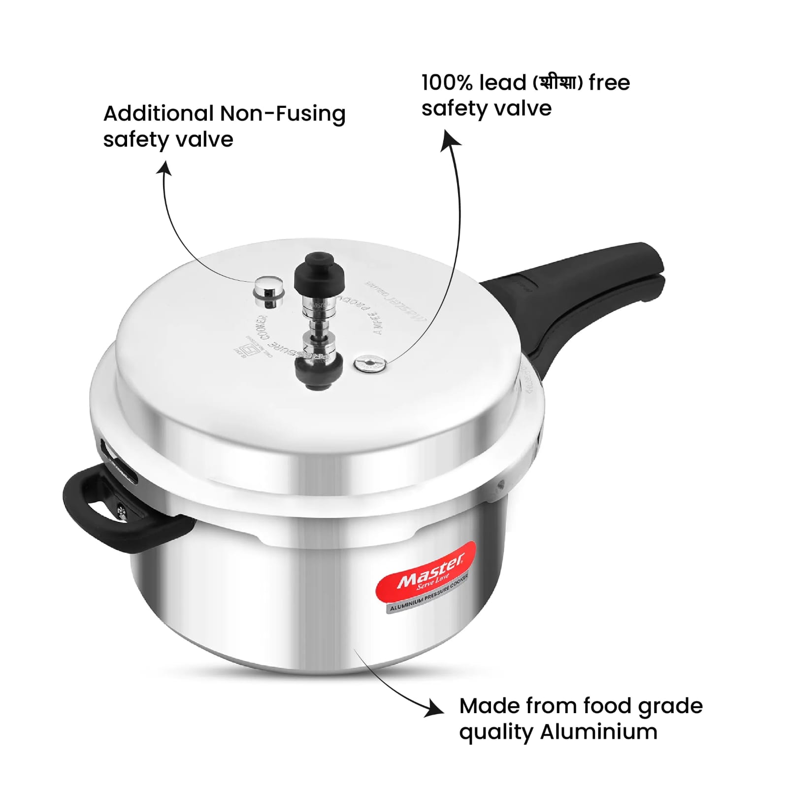 Premier Cucina Trendy Black Induction Bottom Pressure Cooker