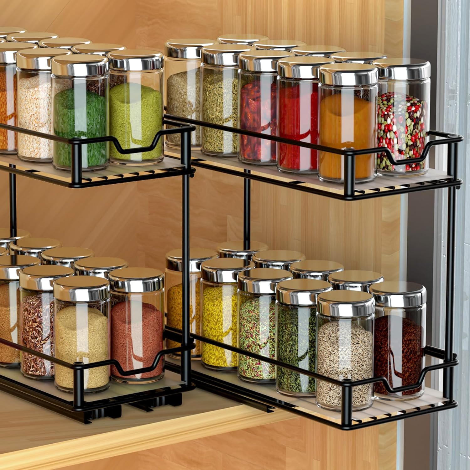 Pull Out Spice Rack Organizer for Cabinet,