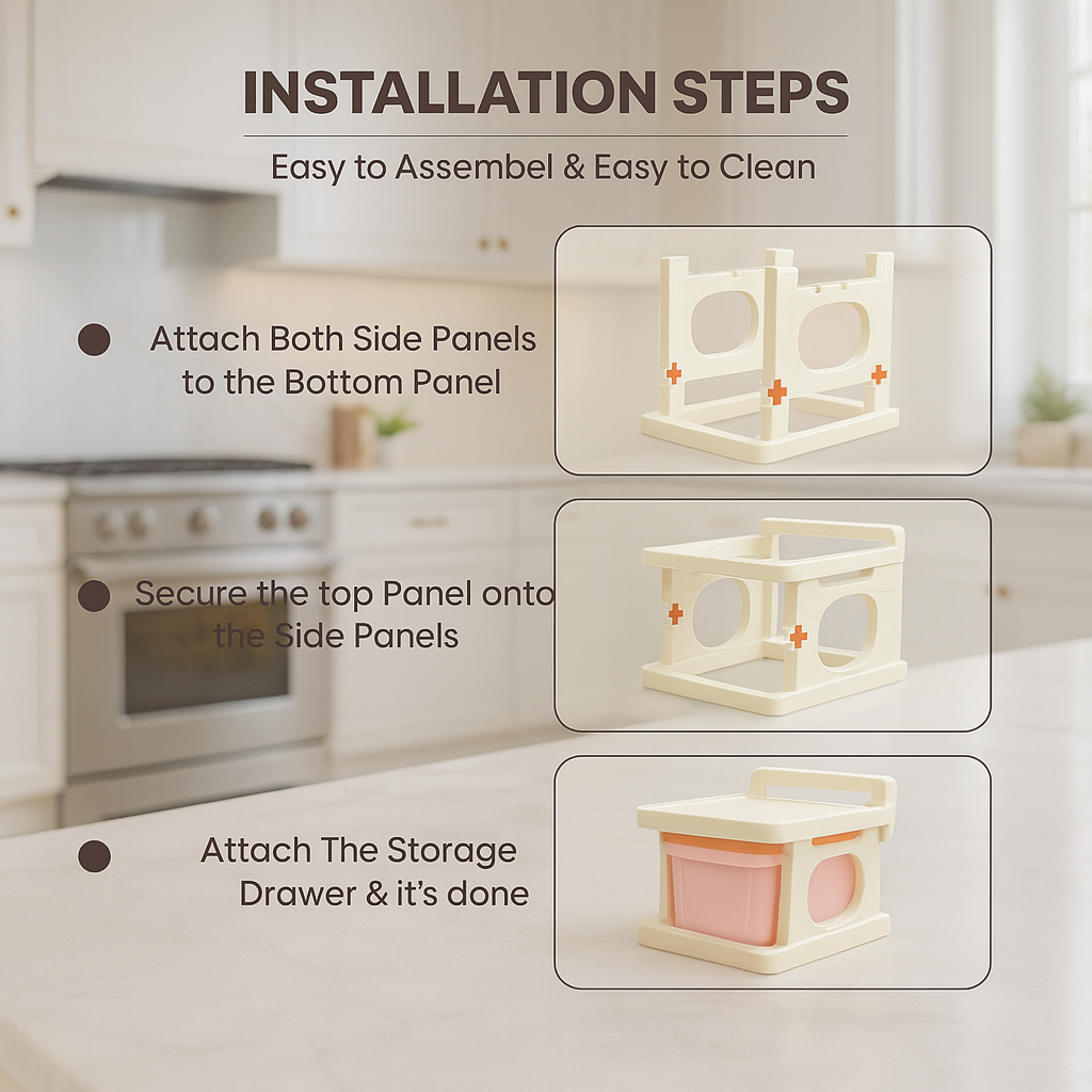 Grosyhub Multipurpose 5-Layer Smart Modular Drawer with Wheels