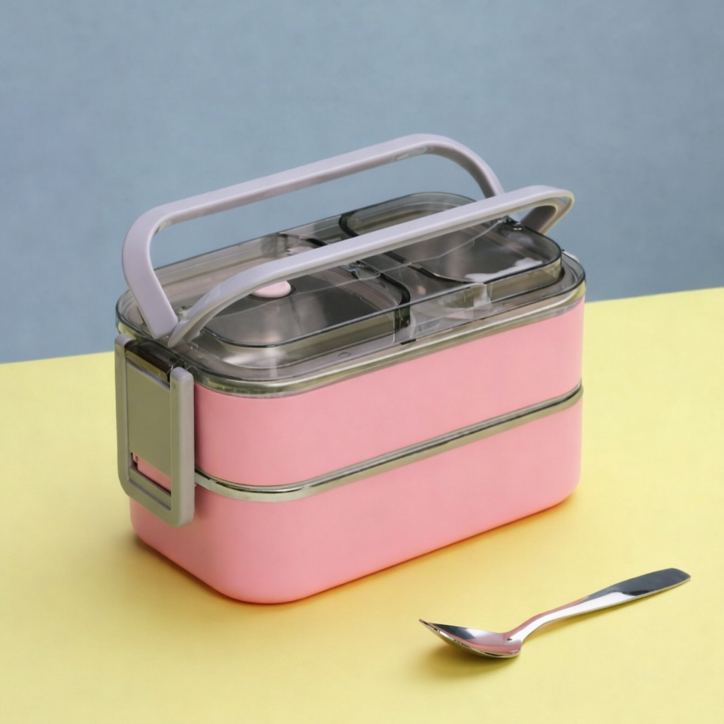 Grosyhub 3 Layer Lunch SS: Premium Triple-Tier Stainless Steel Bento