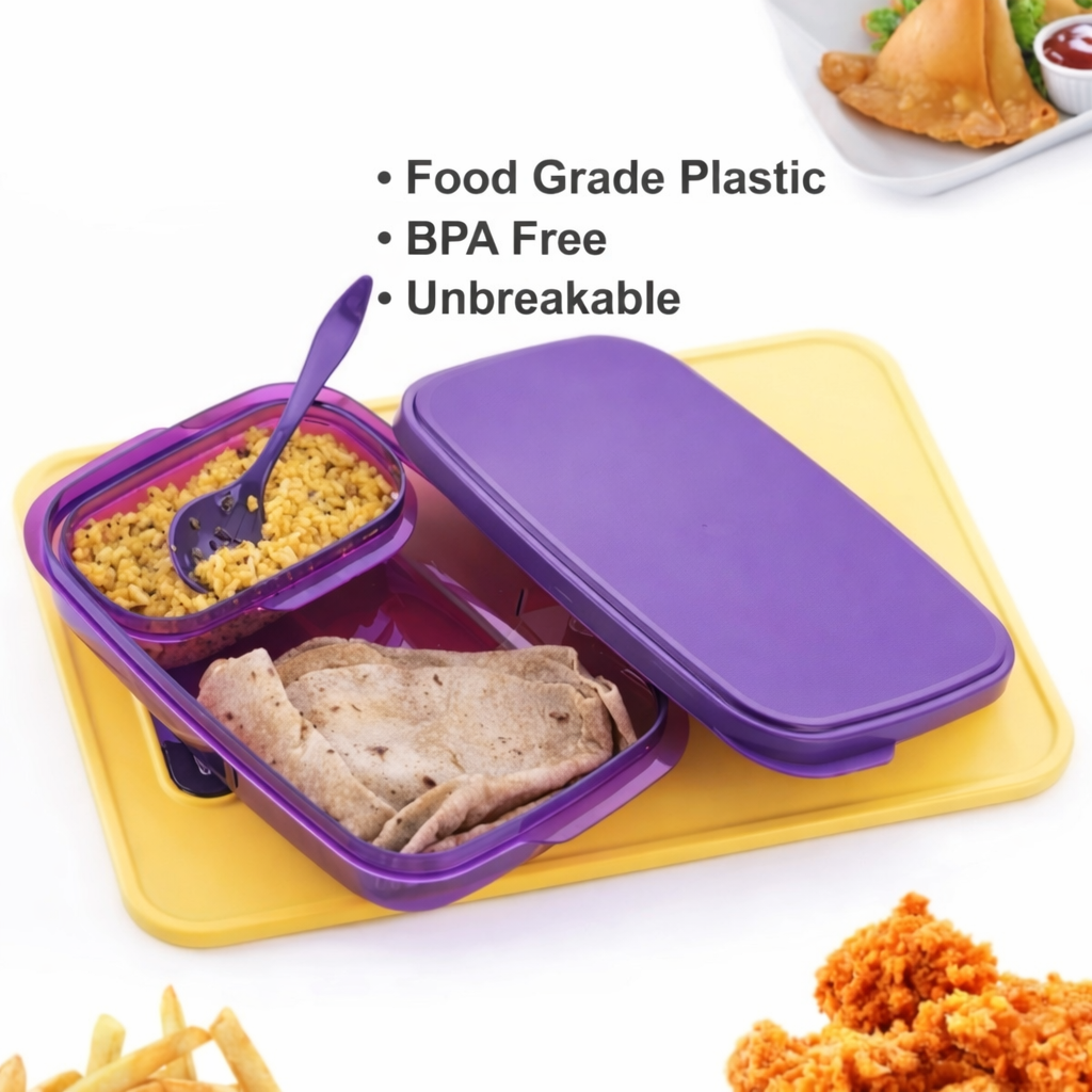 Grosyhub Divine Lunch: The Unbreakable Dual-Zone Freshness Vault